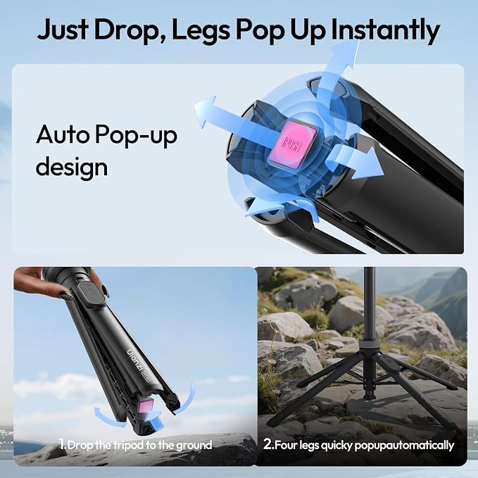 ULANZI Magnetic Phone Tripod, MT85 Auto Open Tripod