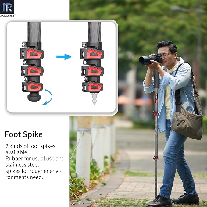 Camera Monopod INNOREL VM60C Carbon Fiber Portable Compact Lightweight Travel