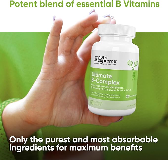 Ultimate B Complex, 120 Vegetarian Capsules- Certified Kosher