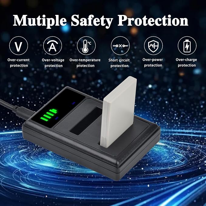 Pickle Power EN-EL5 Battery 2-Pack and LED Dual Charger