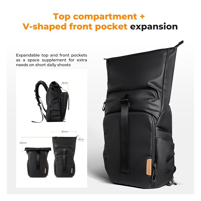 K&F CONCEPT Camera Backpack, Camera Bag