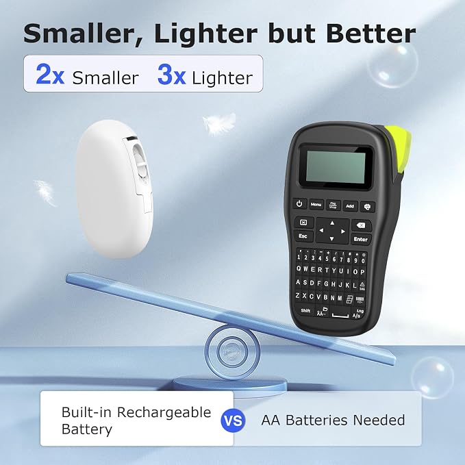 SUPVAN Label Makers E10 Mini Bluetooth Label Printer Wireless Labeler Label