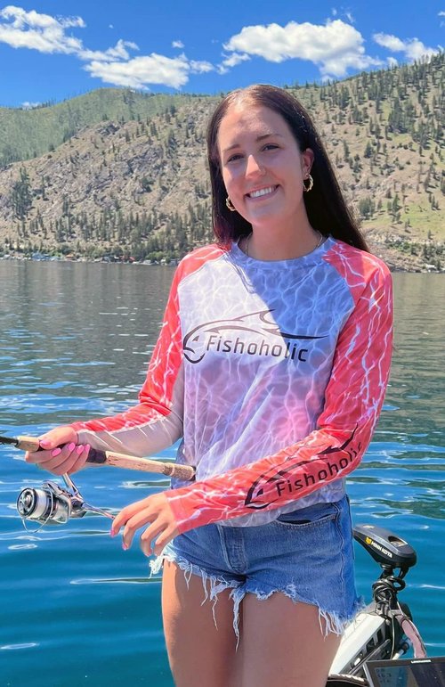 Fishoholic Women's Performance Fishing Shirt - UPF 50 Long Sleeve | Breathable Quick-Dry Sun Protection