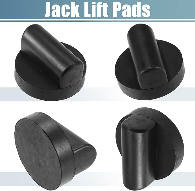 X AUTOHAUX 4 Pcs Rubber Jack Puck Jacking Lift Pad Jack Lift Point Pad Adapter for Audi TT RS R8 A6 Support Point Adapter Jacking Trolly Car Removal Repair Tool