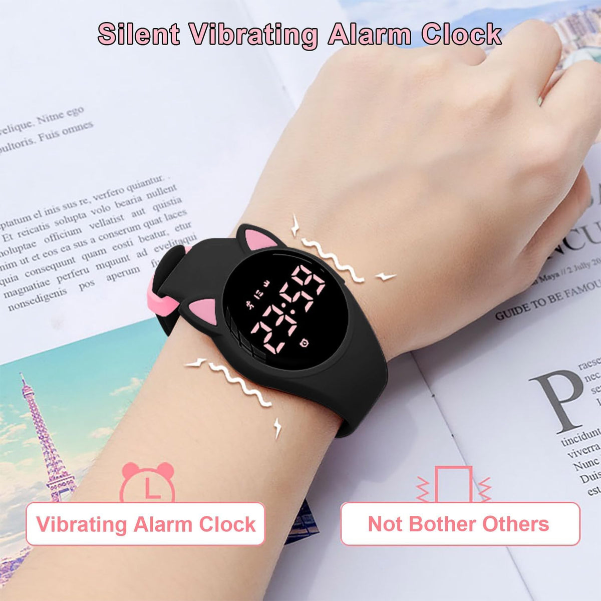 Skiennix Fitness Tracker Watch - IP68 Waterproof Pedometer with USB Charge & Alarm | Ideal for Kids & Teens