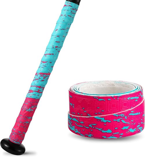 INSUM Bat Grip Tape - 1.1mm Non-Slip Baseball & Softball Wrap | Debossed 3D Surface, Precut for Easy Installation