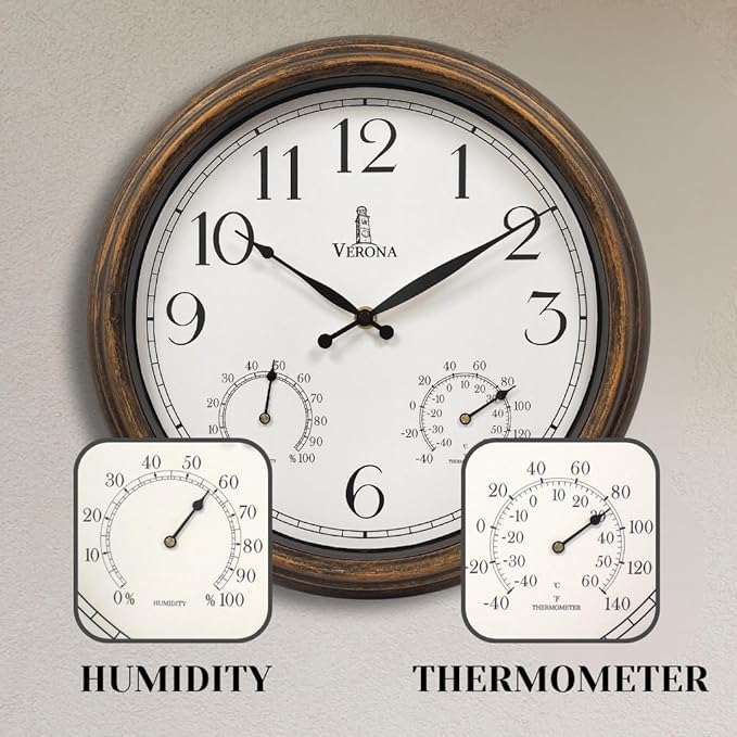 Outdoor Clocks for Patio Waterproof