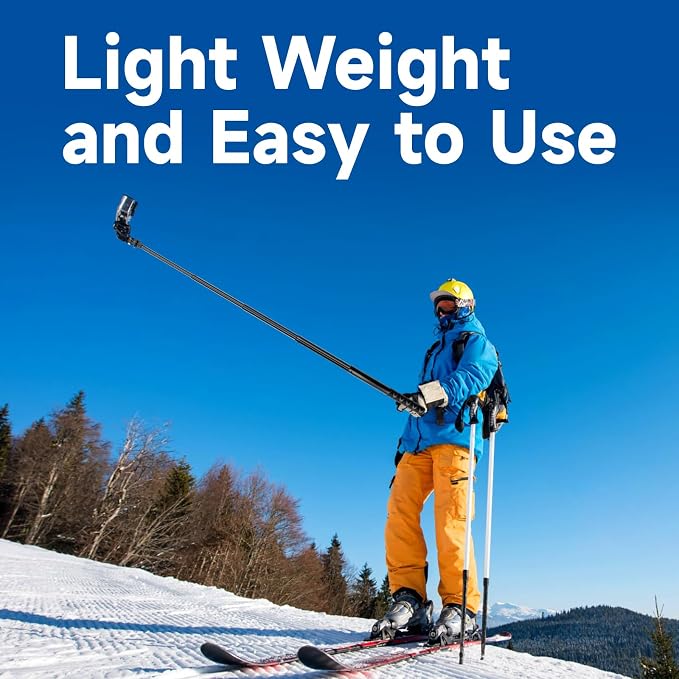 45.2 Inch/115cm Monopod Extension Invisible Selfie Stick Compatible
