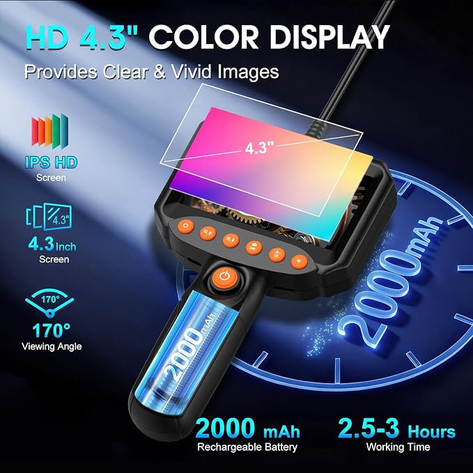 Dual Lens Endoscope Camera