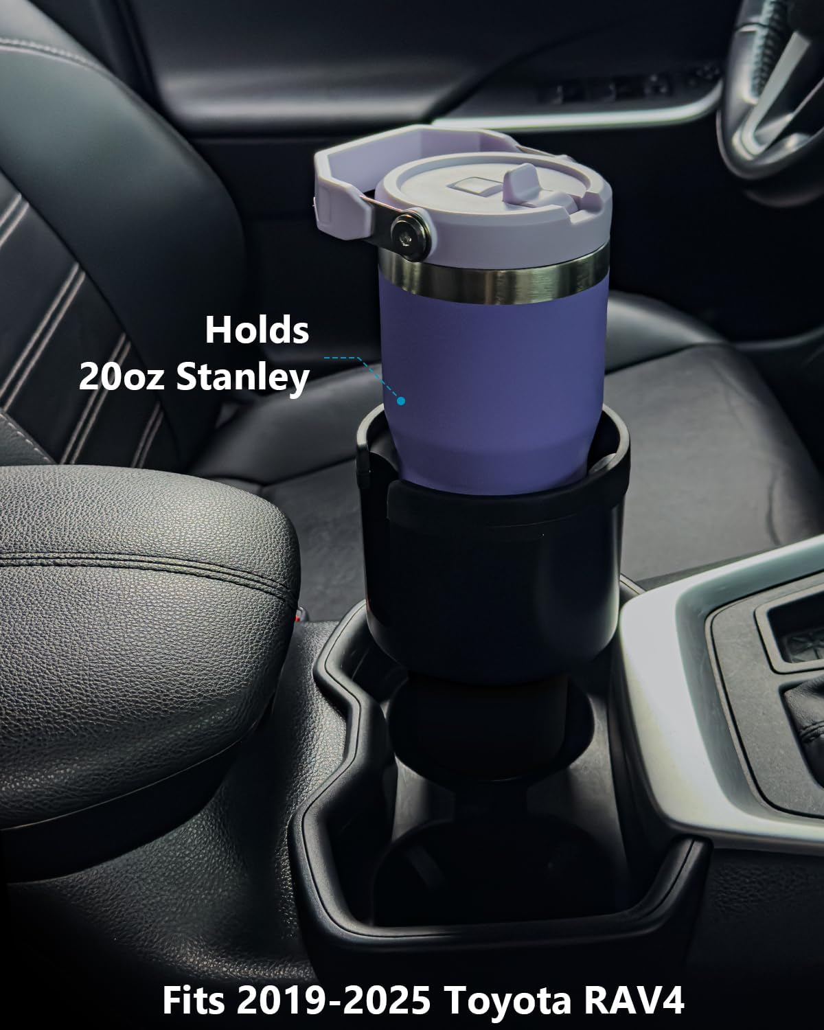 SEVEN SPARTA Car Cup Holder Expander, Long Base for 32-40oz Large Bottles