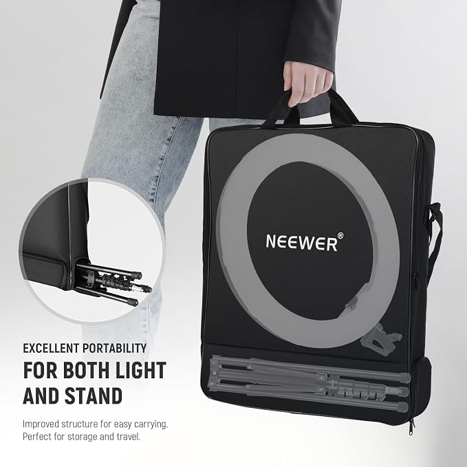 NEEWER 18 Inch RGB LED Ring Light APP Control
