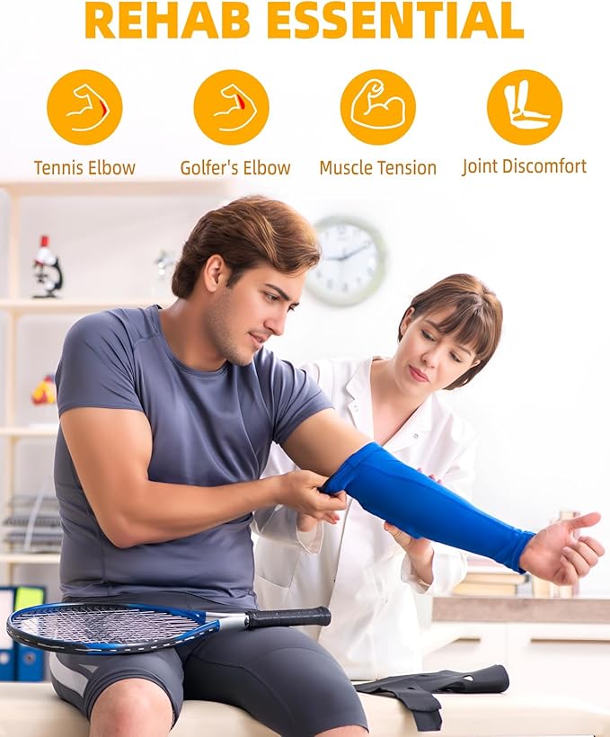 Flex Therapy Bar,Tennis Elbow Therapy Bar, Flexbar for Physical Therapy & Resistance Bar for Golfers Elbow,Tendinitis,Wrist,Forearms Pain, Improve Grip Strength and Relieve Pain