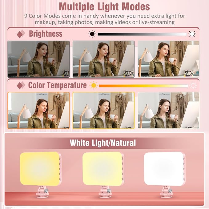 ALTSON 60 LED Portable Selfie Light Video Conference Lighting