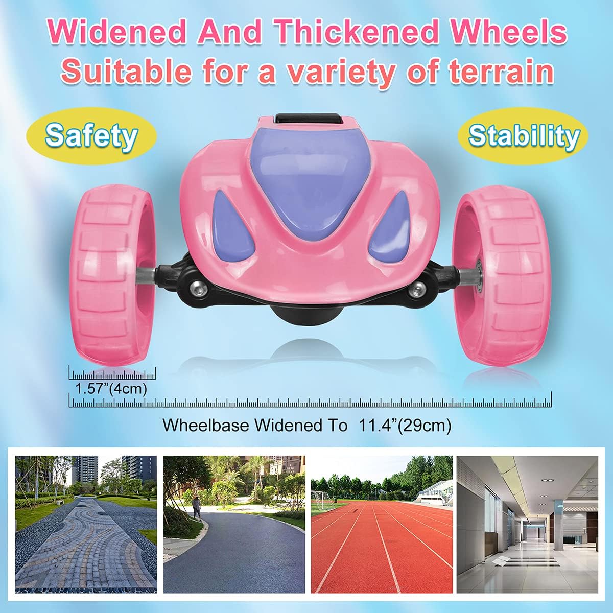 Skiennix 3-Wheel Scooter for Kids - Bluetooth Speaker, LED Lights, Foldable Design | Ages 3-10