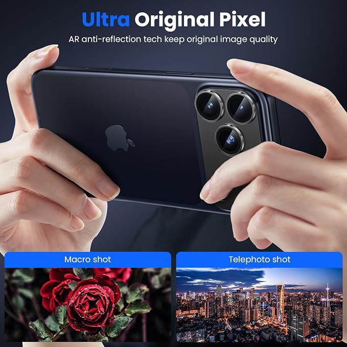 WSKEN for iPhone 17 Pro Max Camera Lens Protector, Metal Aluminum Alloy