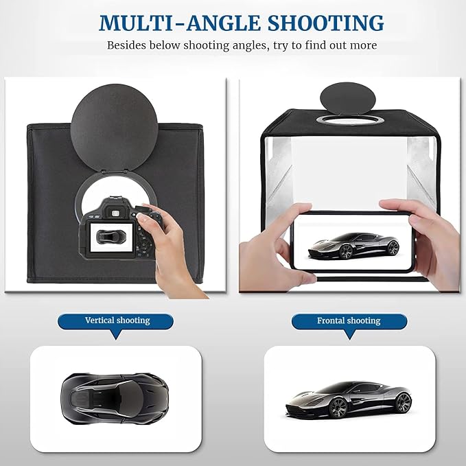 Portable Photo Studio Light Box, PULUZ 16"x16" Professional Dimmable Shooting