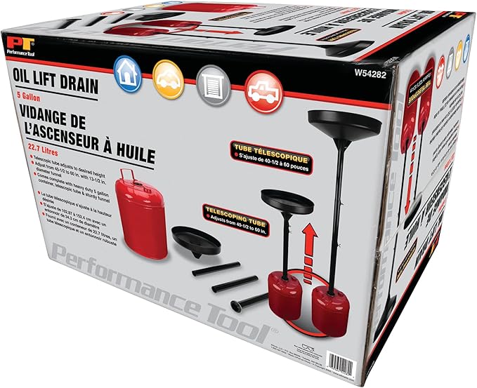 Performance Tool W54282 5-Gallon Oil Lift Drain
