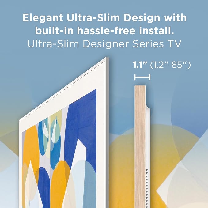 TCL 75 Inch Class NXTVISION Series Picture Frame Art TV | 75A300W, Latest Model | QLED 4K HDR Smart Google TV | 120HZ Dolby Atmos Audio | Alexa Google Apple Streaming Television | Easy Install