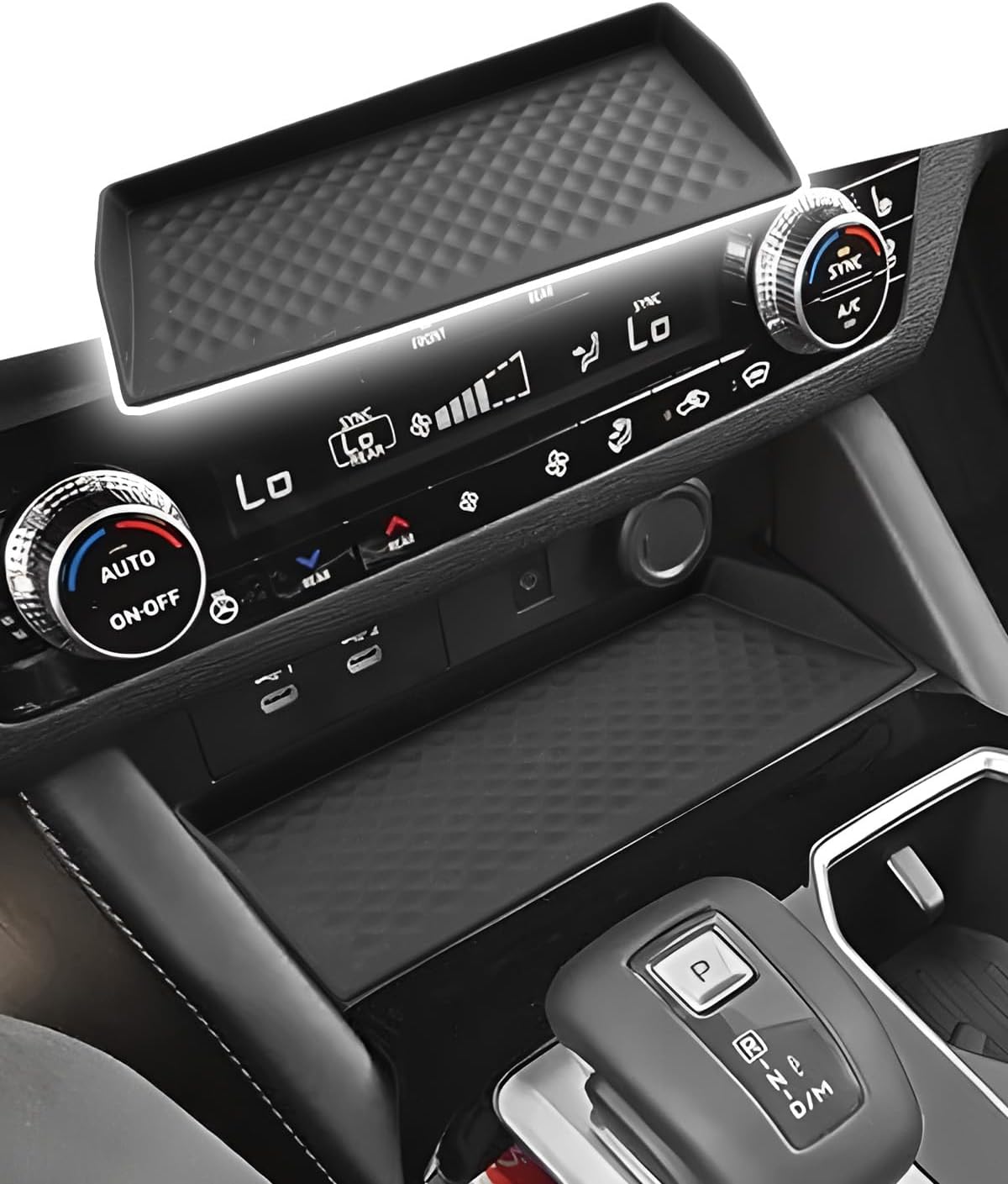 CDEFG for 2020-2026 Volkswagen Golf R/GTI Accessories Center Console Organizer Tray VW GTI Golf 8 MK8 Storage Middle Console Insert 2020 2021 2022 2023 2024 2025 2026