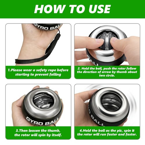 Grip Strength Trainer, Torque Ball & Vital Wrist Ball for Forearm Workout,Portable Fitness Equipment for Men & Women