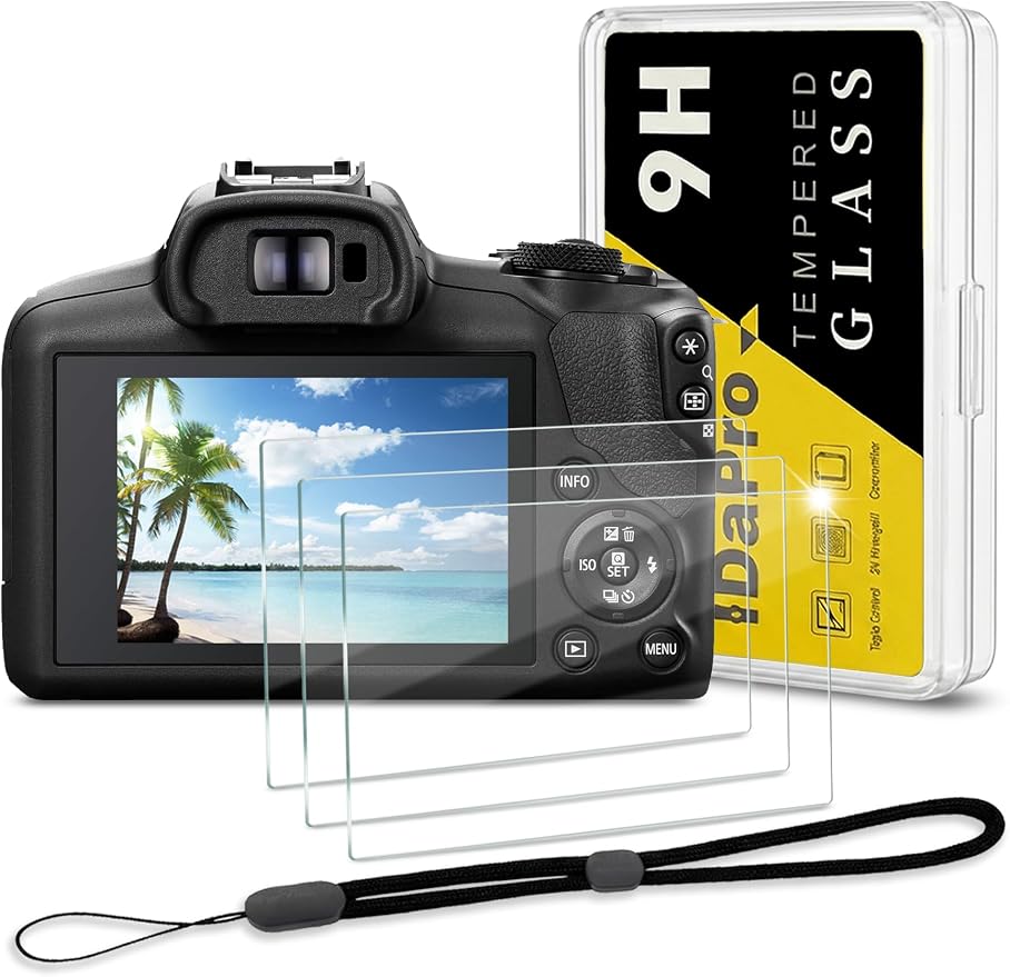 iDaPro Screen Protector for Canon EOS R50 V R50V/EOS R100 /EOS R10 + Hand