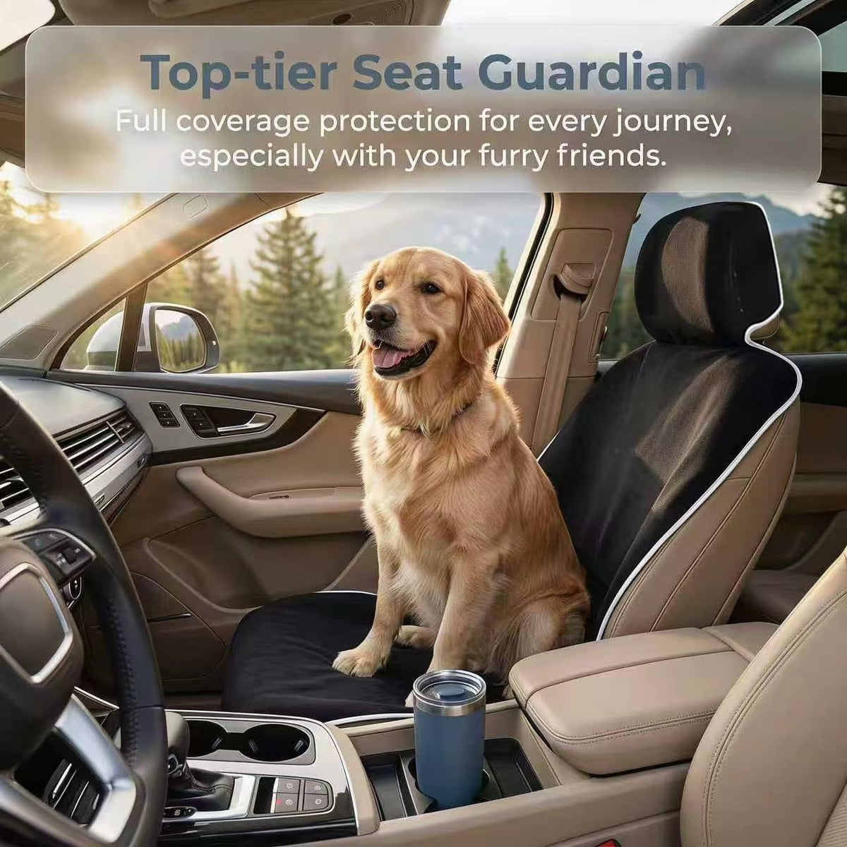 Waterproof Stain Resistant Towel Car Seat Covers，Universal Non-Slip for Gym Workout, Swimming, Beach and Workout Outdoor, Machine Washable(Black,2 Pack)