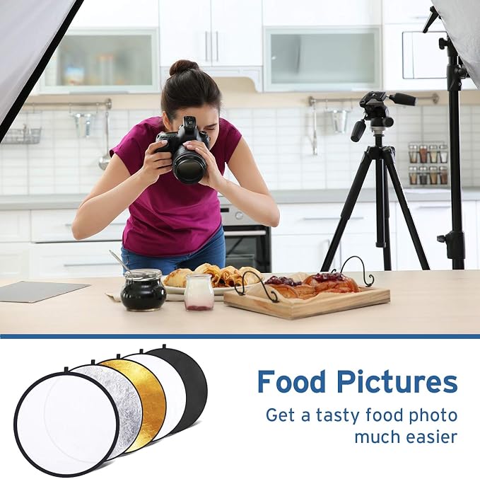 Etekcity 24" 5-in-1 Photography Reflector, Collapsible