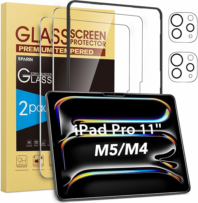 SPARIN Screen Protector for iPad Pro 11 Inch M5 2025/M4 2024,