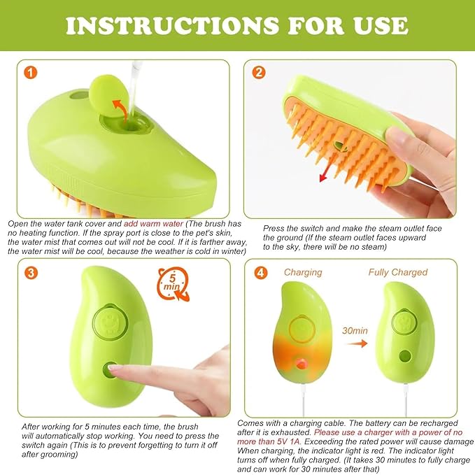 Generic Banana Steamy Bruch for Pet, Green