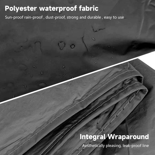 Bike Bicycle Cover - Waterproof 190T Dustproof Protection for 1 or 2 Bikes | Indoor & Outdoor Use (Black)