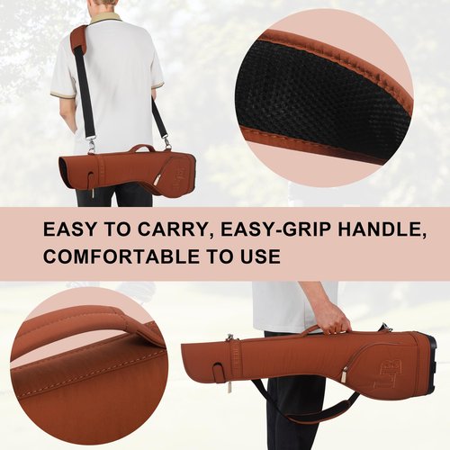 Lightweight Golf Club Bag, Golf Travel Bag for 7-8 Golf Clubs, Waterproof Small Golf Bag for Men/Women, with Adjustable Shoulder Strap
