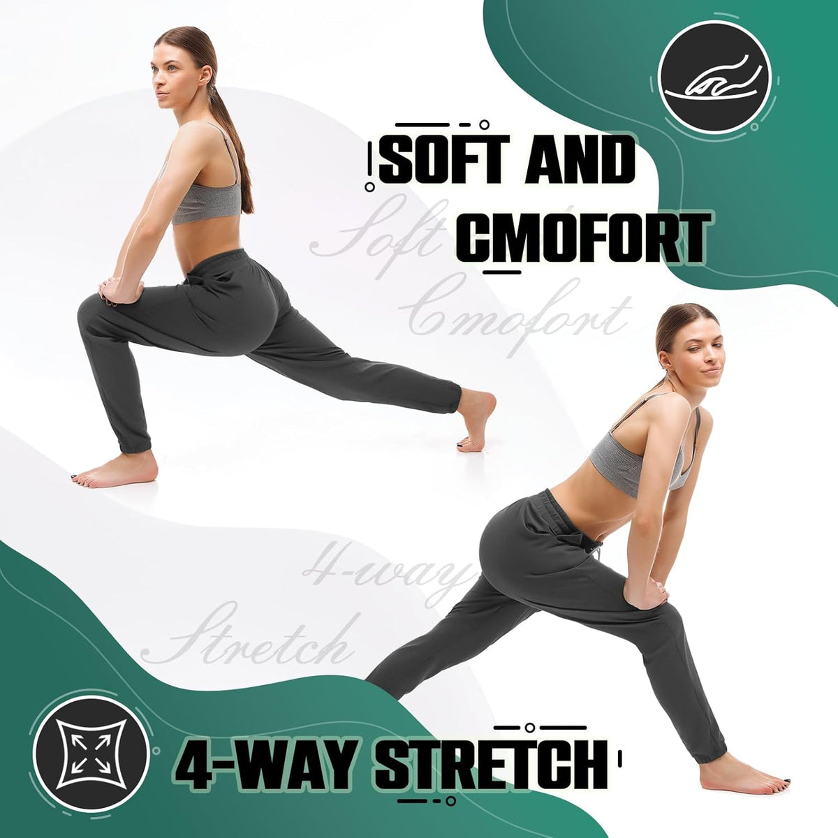 Walifrey Women's Joggers - Comfortable Sweatpants with Pockets for Lounging & Workouts | Stylish & Versatile