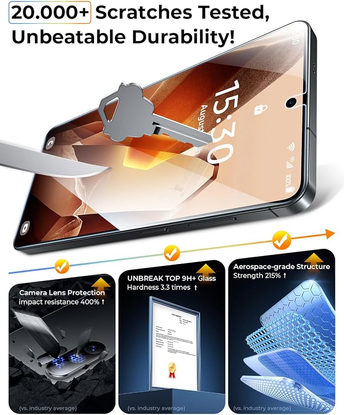 MRGLAS 2+2 Packs for Samsung Galaxy S26 Ultra Screen Protector 6.9''