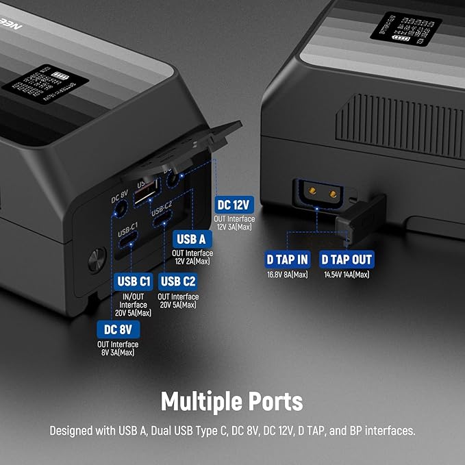 NEEWER Mini V Mount Battery PS099EP, 6800mAh 99Wh V Lock Battery