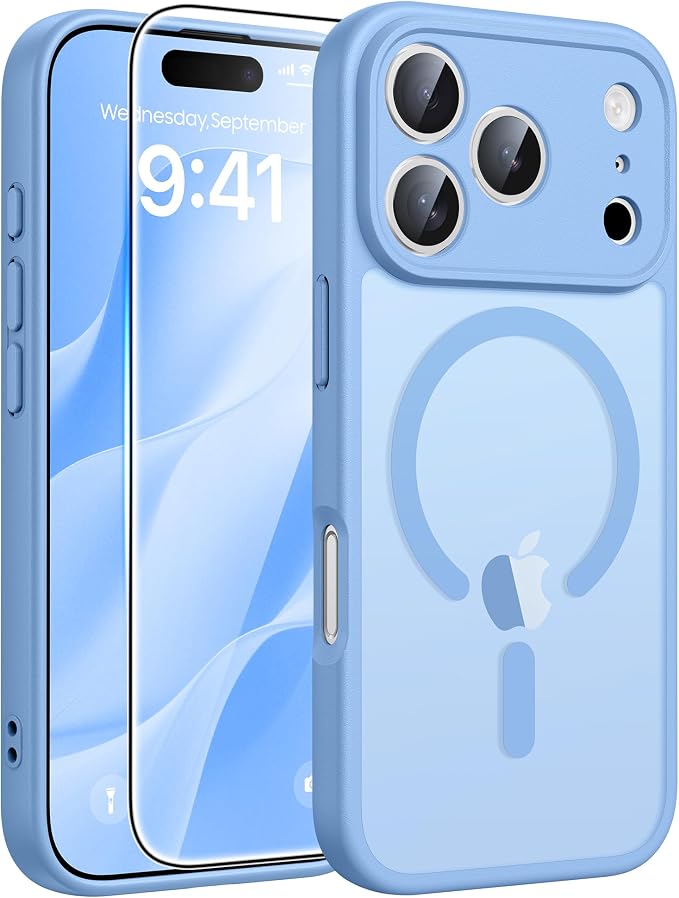 FNTCASE for iPhone 17 Pro Case: Translucent Matte Cases