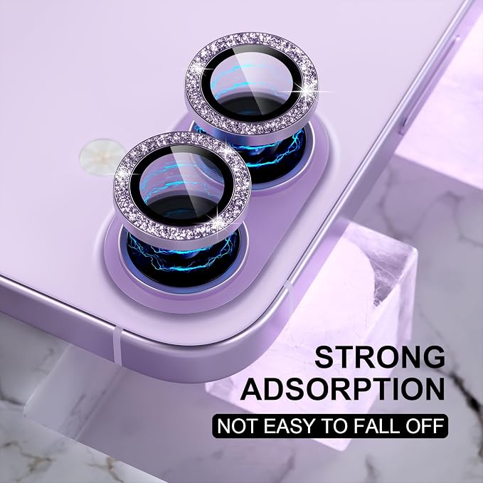 Choiche Compatible for iPhone 17 Camera Lens Protector Bling, 9H Tempered Glass