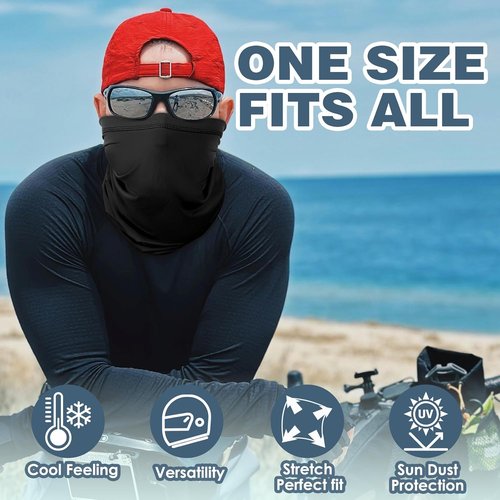Achiou Neck Gaiter - UV Protection Face Cover Scarf for Men & Women | Soft, Windproof for Hiking & Cycling