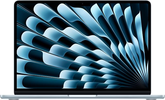 Apple 2026 MacBook Air 13-inch Laptop with M5 chip: Built for AI, 13.6-inch Liquid Retina Display, 24GB Unified Memory, 1TB SSD, 12MP Center Stage Camera, Touch ID, Wi-Fi 7; Sky Blue