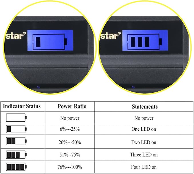 Kastar Battery & LCD Slim USB Charger