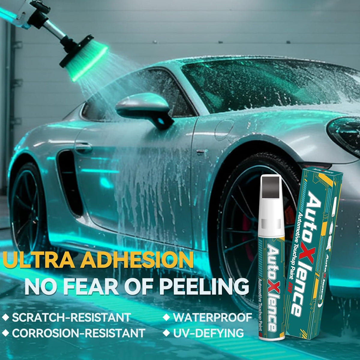 Satin Steel Gray Metallic(G9K/WA464C) Touch Up Paint Compatible with GMC Car Paint Pen Scratch Repair Automotive Scratch Remover Fix Exact Color Match