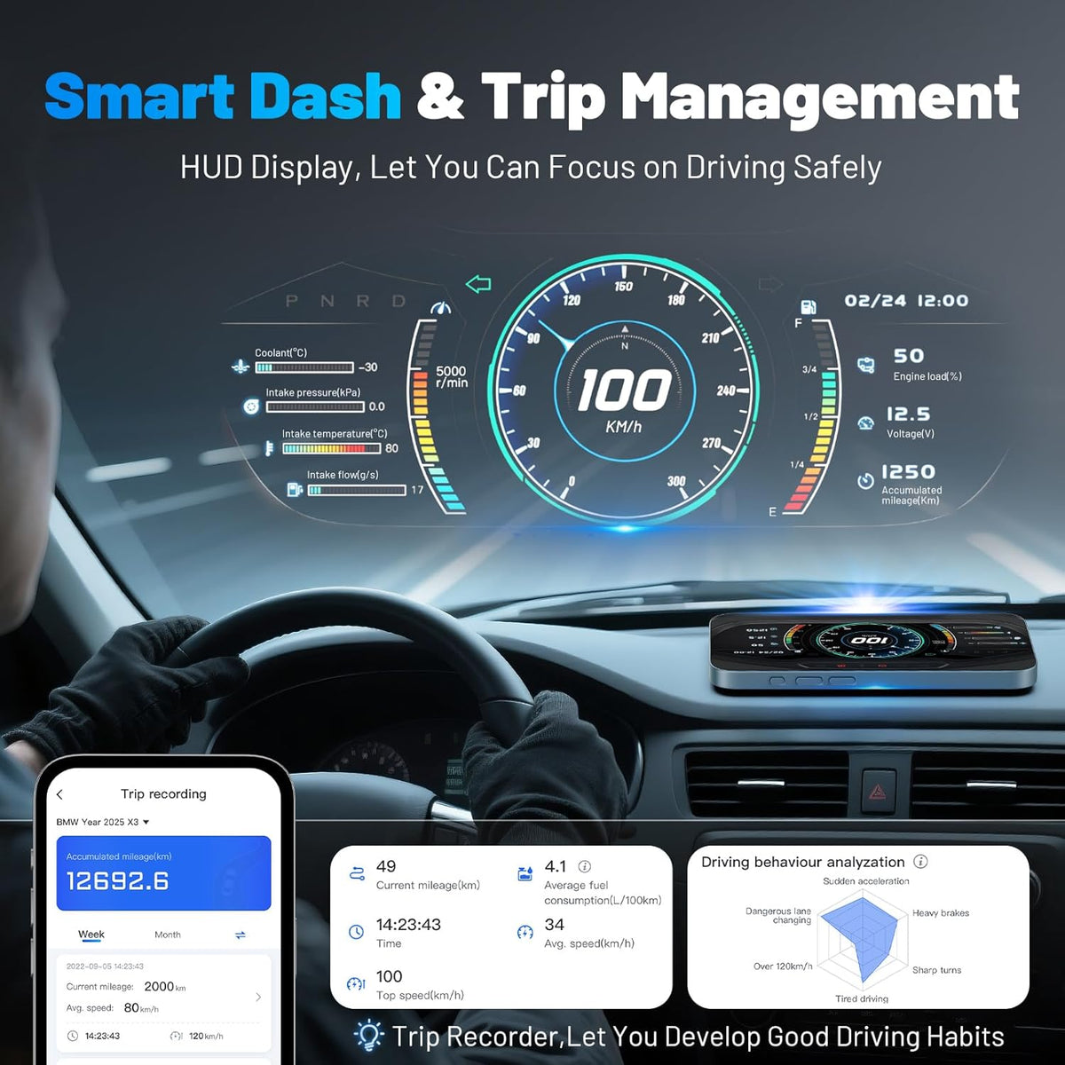 XTOOL AD20 Pro OBD2 Scanner - No Subscription, Full System Car Diagnostic Scan Tool with AI Analysis, Wireless OBD Car Code Reader, Oil Reset, Performance Test, Voltage Test