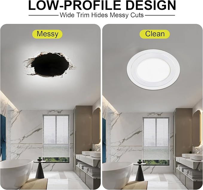 12 Pack Goof Rings for 6 Inch Recessed Lights