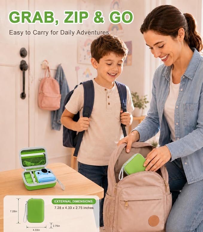 kids Instant Print Camera Case Compatible