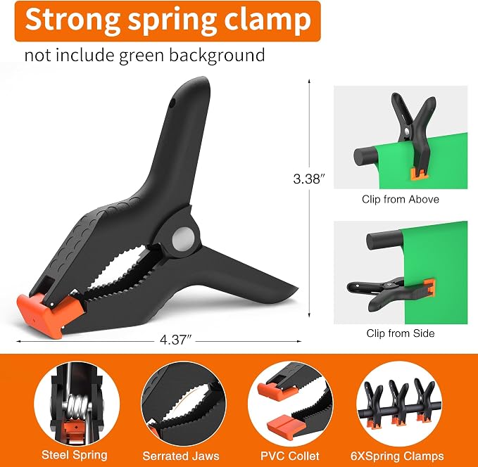 Forlogic Portable T-Shape Backdrop Stand Support Kit 8x7.2ft, Adjustable Photo