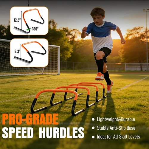 Agility Ladder Set by [Brand Name] - 20ft Speed Ladder with Hurdles, Parachute, Cones & Jump Rope | Enhance Agility & Speed for All Ages