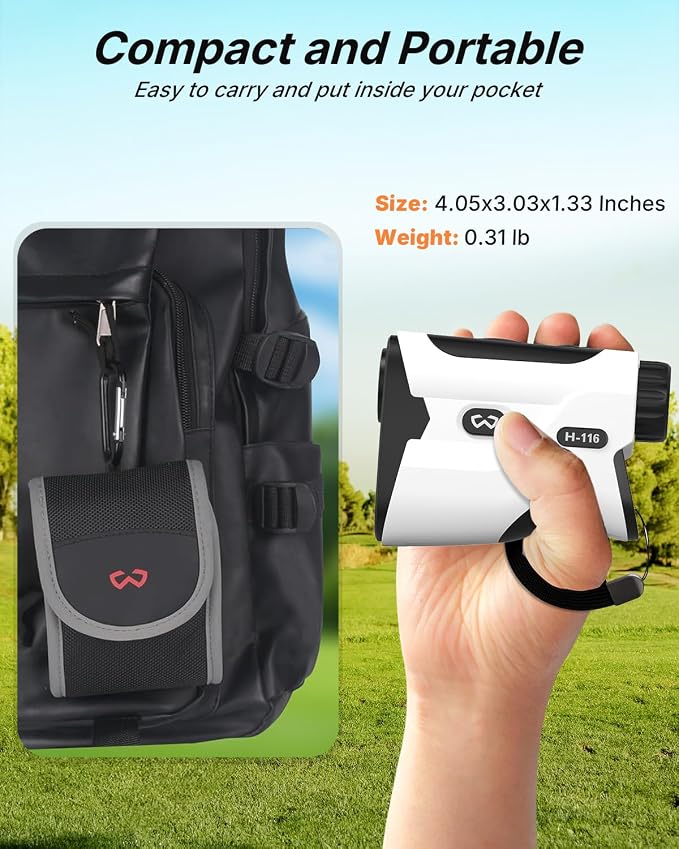 WOSPORTS Golf Rangefinder with Slope