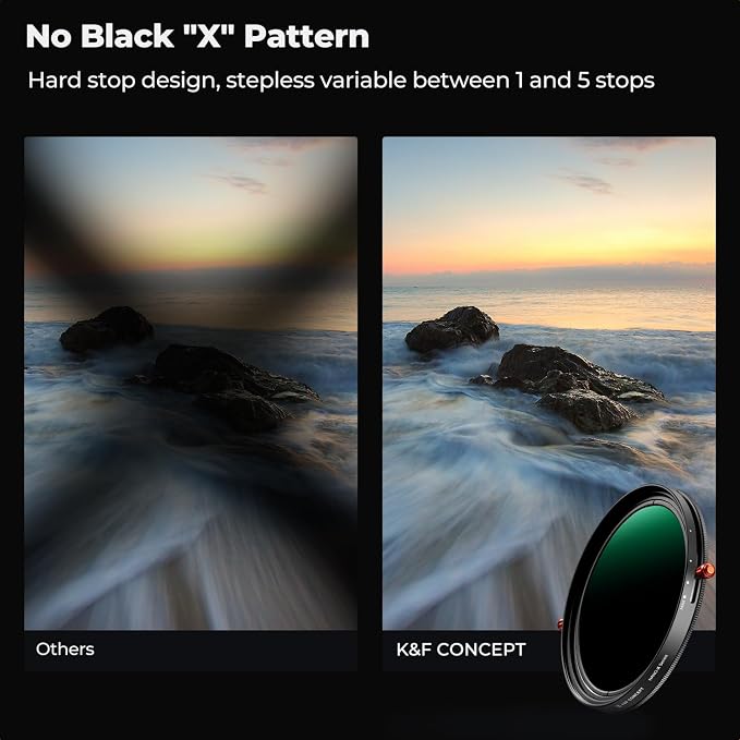 K&F CONCEPT 55mm Variable Fader ND2-ND32 ND Filter and CPL Circular Polarizing