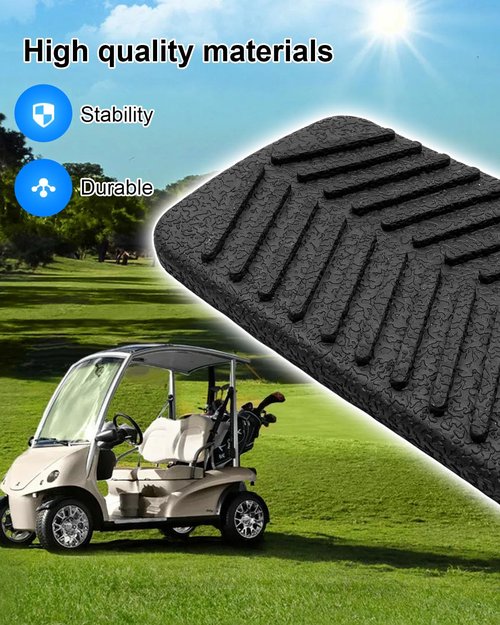 EMIHO Golf Cart Brake & Accelerator Pedal Pad Cover Kit Fit for EZGO RXV 2008-Up Gas and Electric Vehicles Replace 600252 600255 610471 610529
