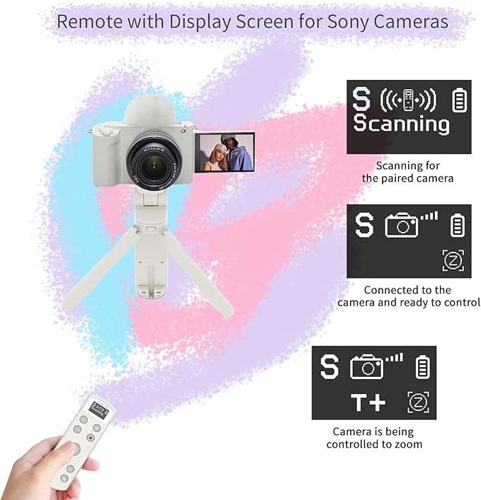 Remote Control for Sony Camera, USB-C Rechargeable Wireless Shutter Release