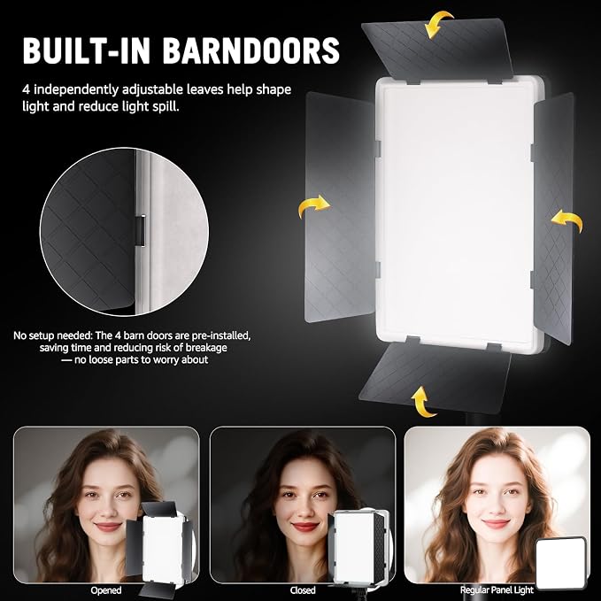 36W Photography Lighting, Arsoer Bi-Color 2700K-6500K Studio Lights